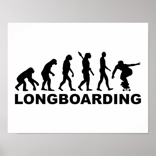 Póster Longboard de Evolución (Frente)