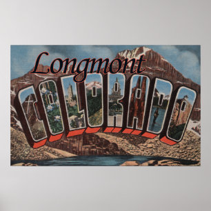 Póster Longmont, Colorado - escenas grandes de la letra