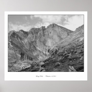 Póster Longs Peak Beautiful Rugged Rocky Mountain