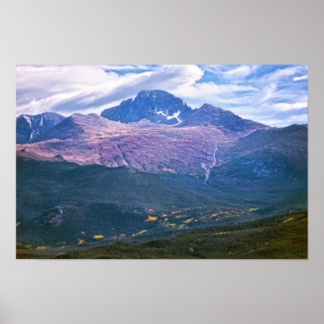 Póster Longs Peak, Parque Nacional Montañas Rocosas, Colo (Frente)