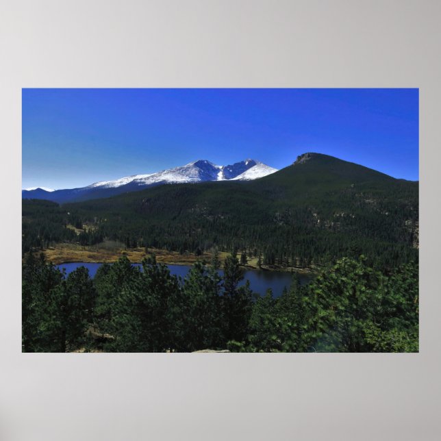 Póster Longs Peak y Estes Cone (Frente)