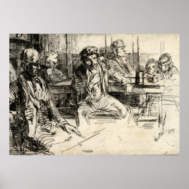 Póster Longshoremen - Silbador - 1859 (Frente)