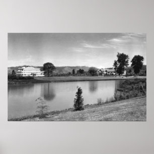 Póster Longview, WA Town View Lake Sacajawea Photograph