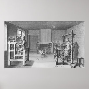 Póster Loom para tejer medias