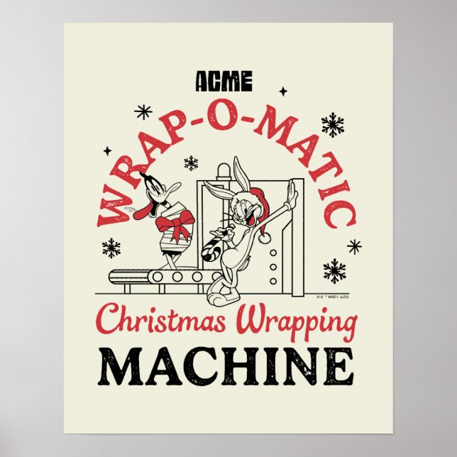 Póster LOONEY TUNES™ | ACME Wrap-O-Matic Wrapping Machine (Frente)
