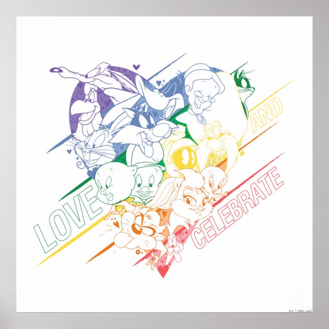 Póster LOONEY TUNES™ - Amar y celebrar (Frente)