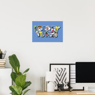 Póster LOONEY TUNES™ Characters in Lettering