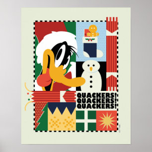 Póster LOONEY TUNES™ DAFFY DUCK™ Holiday Quackers