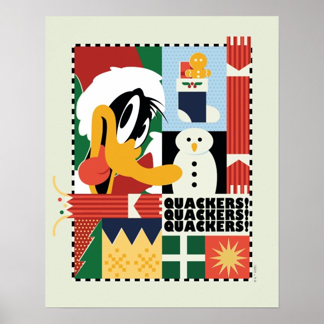 Póster LOONEY TUNES™ DAFFY DUCK™ Holiday Quackers (Frente)