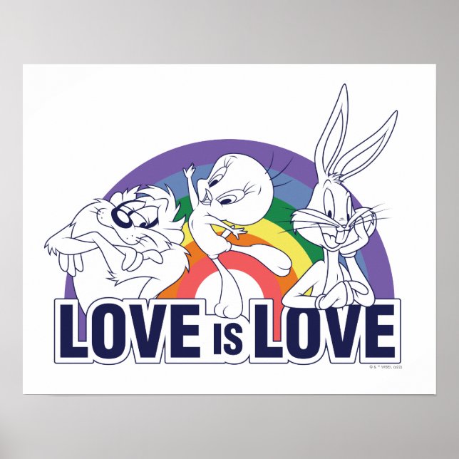 Póster LOONEY TUNES™ - Love Is Love (Frente)