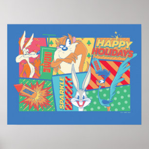 Póster LOONEY TUNES™   Patrón de vacaciones felices