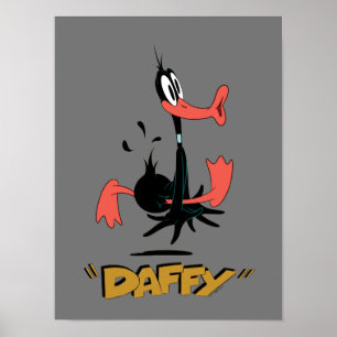 Póster LOONEY TUNES™ Retro Laughs   DAFFY DUCK™
