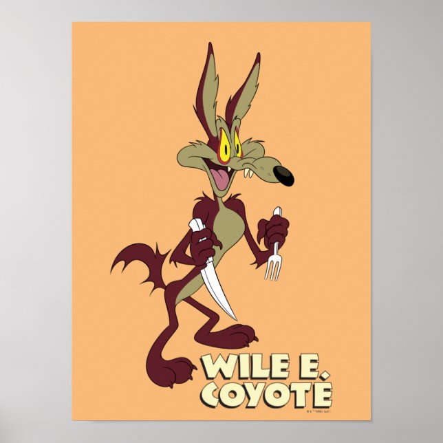 Póster LOONEY TUNES™ Retro Laughs | WILE E. COYOTE™ (Frente)