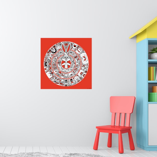 Póster LOONEY TUNES™ Rings Doodle Art (Guardería 1)