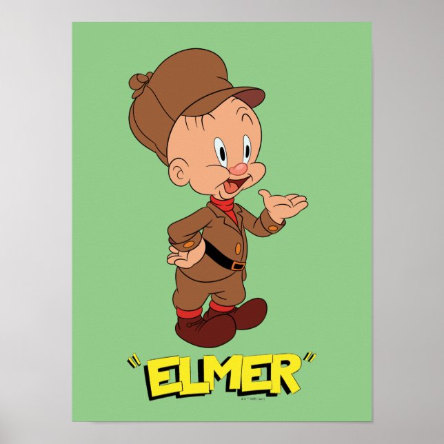 Póster LOONEY TUNES™ Risas Retro | ELMER FUDD™ (Frente)