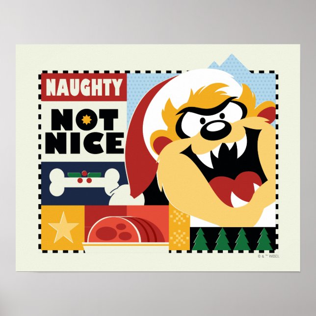 Póster LOONEY TUNES™ TAZ™ Naughty Not Nice (Frente)