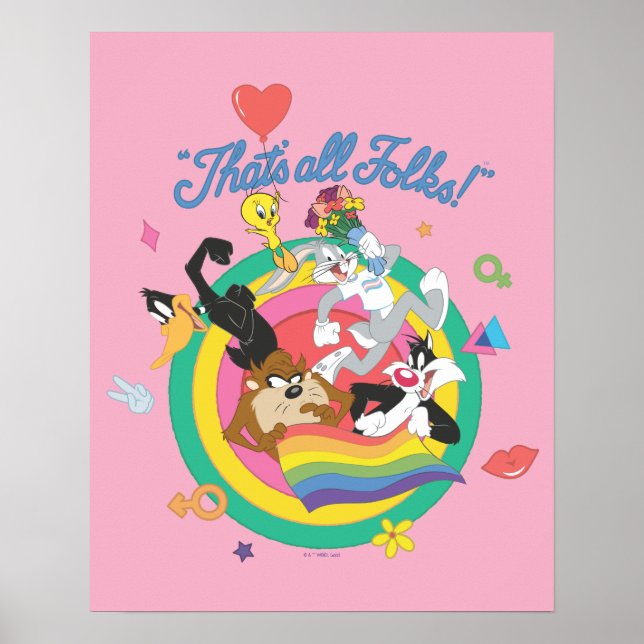 Póster LOONEY TUNES™ - That's All Folks! Pride Bullseye (Frente)
