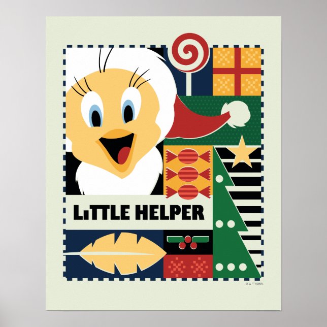 Póster LOONEY TUNES™ TWEETY™ Pequeño Ayudante (Frente)