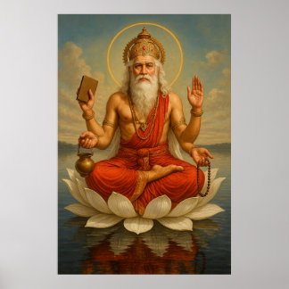 Póster Lord Brahma | El creador del universo