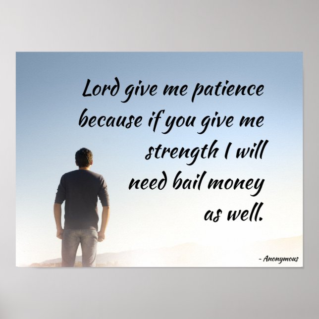 Póster Lord Dame Paciencia (Frente)