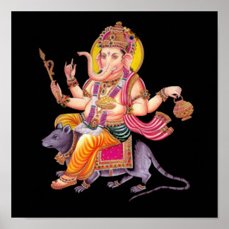 Póster LORD GANESHA - Ganapati, Vinayaka, and Pillaiyar
