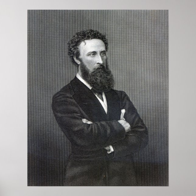 Póster Lord Lytton, engraved by Edward Stodart (Frente)