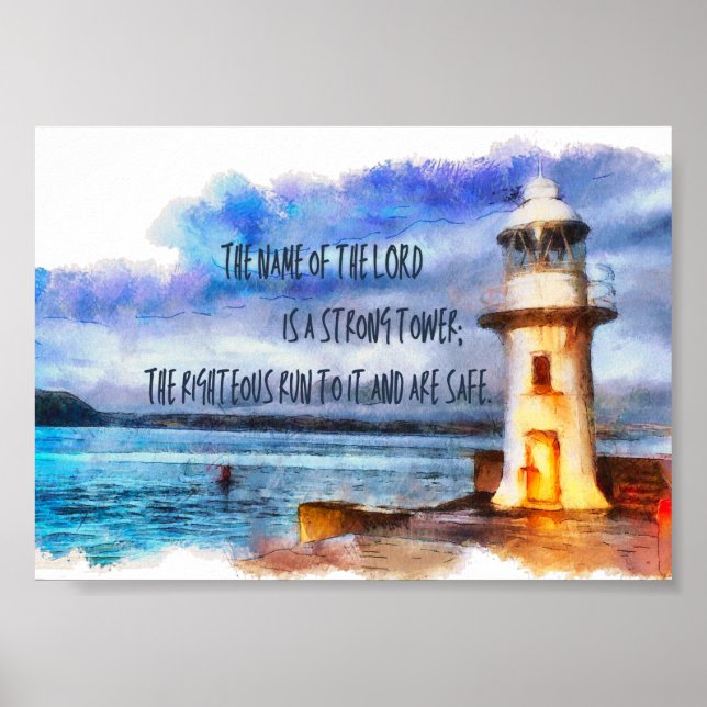 Póster Lord Our Strong Tower (Frente)