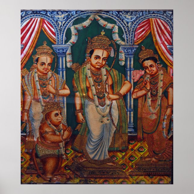 Póster Lord Rama, Sita, lakshmanna, Hunuman. DSC_7577 (Frente)