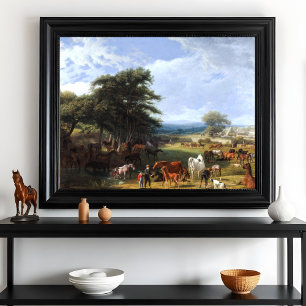Póster Lord Rivers's Stud Farm por Jacques-Laurent Agasse