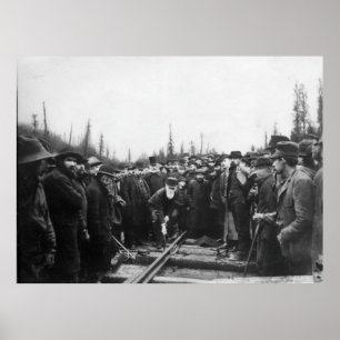 Póster Lord Strathcona impulsa la última espiral ferrovia