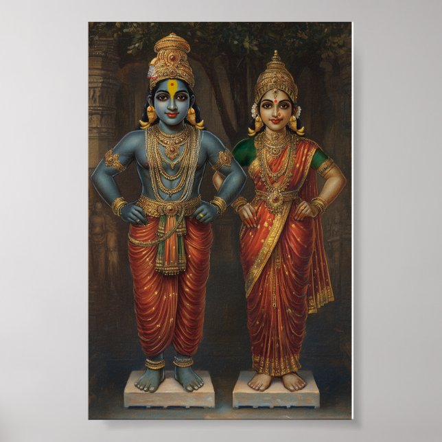 Póster Lord Vitthal y Rakhumai Devi Poster (Frente)