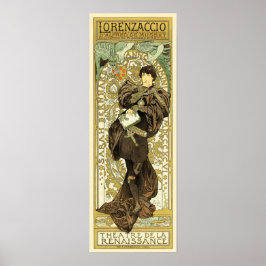Póster LORENZACCIO Teatro De Le Renaissance Antigua Franc