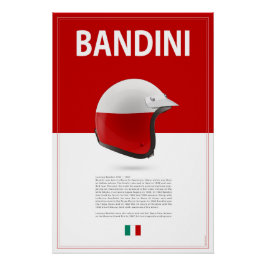 Póster Lorenzo Bandini Helmet