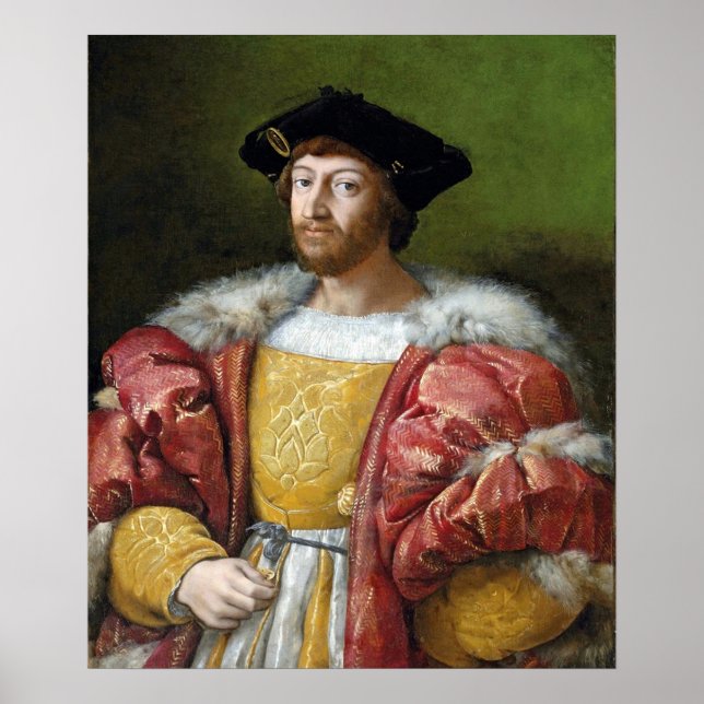 Póster Lorenzo de Medici - Raphael - c1518 (Frente)