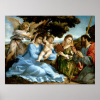 Lorenzo Lotto Madonna y niño con santos