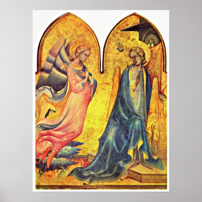 Póster Lorenzo Monaco - Anunciación (Frente)
