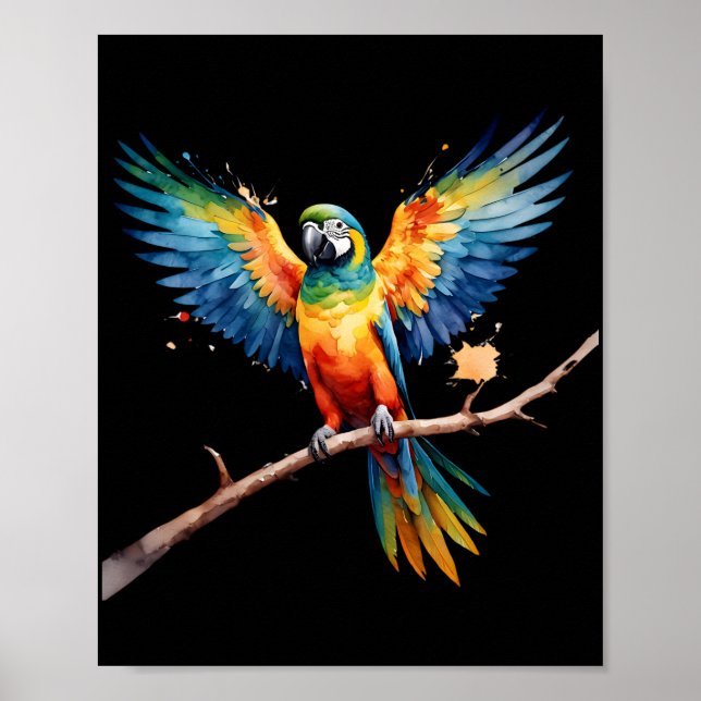 Póster Loro tropical (Frente)