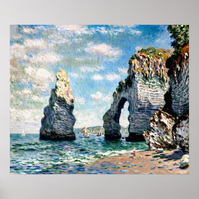 Póster Los acantilados de Étretat (Frente)