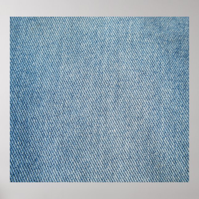 Póster Los ácidos lavan los vaqueros azules, denim textur (Frente)