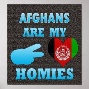 Póster Los afganos son mi Homies