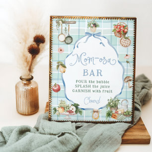 Póster Los agricultores comercializan el Baby Shower Mom-