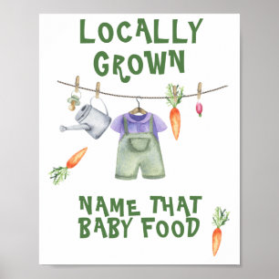 Póster los agricultores comercializan la ducha de bebé - 