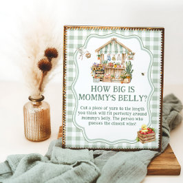 Póster Los agricultores comercializan lo grande que es el