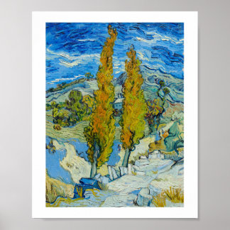 Póster Los álamos en Saint Remy 1889 de Vincent van Gogh