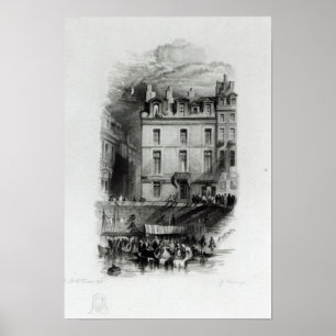 Póster Los alojamientos de Napoleon en el Quai Conti,