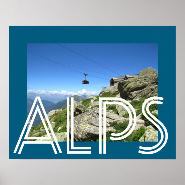 Póster Los Alpes (Frente)