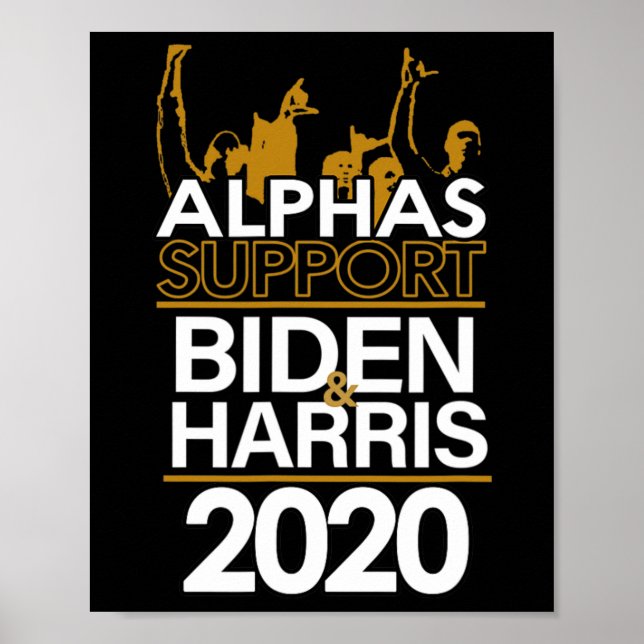 Póster Los Alpes Apoyan A Biden Y Harris 2020 (Frente)