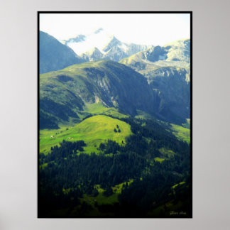 Póster Los Alpes suizos