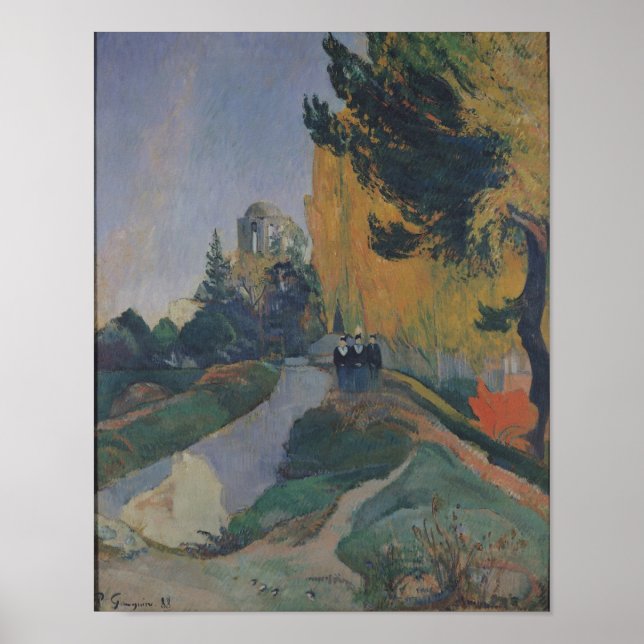 Póster Los Alyscamps, Arles, 1888 (Frente)