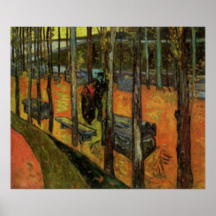 Póster Los Alyscamps (Cementerio) por Vincent van Gogh